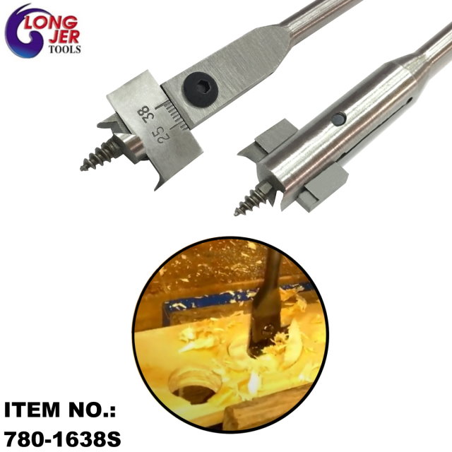 16-38mm ADJUSTABLE SPADE EXPANSIVE FLAT WOODWORKING BORING DRILL BIT FOR WOODWORKING TOOLS